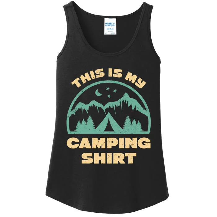 This Is My Camping Funny Retro Camping Ladies Essential Tank