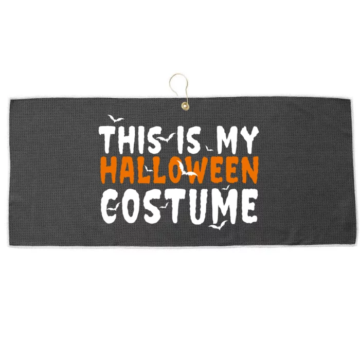 This Is My Halloween Costume Spooky Large Microfiber Waffle Golf Towel