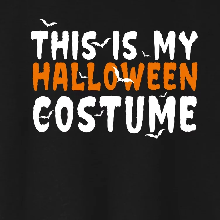 This Is My Halloween Costume Spooky Women's Crop Top Tee