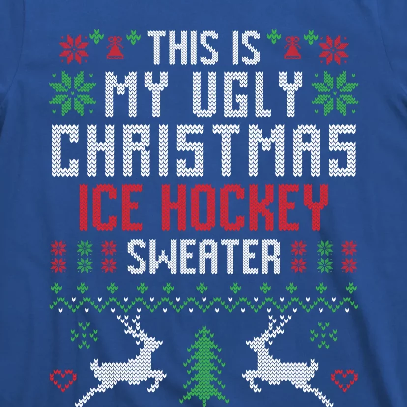 This Is My Ugly Christmas Ice Hockey Player Sweater Gift T-Shirt