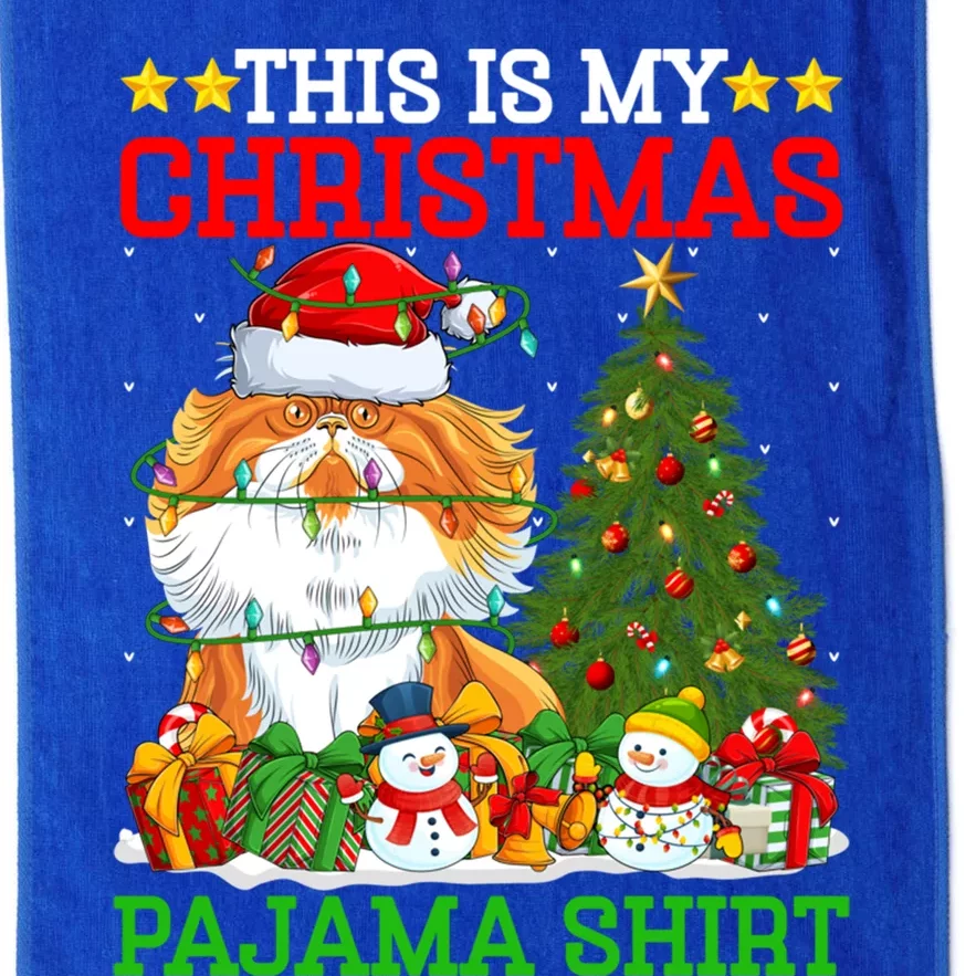 This Is My Christmas Pajamas Lights Persian Cat Christmas Great Gift Platinum Collection Golf Towel