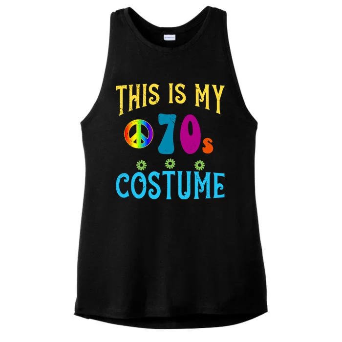 This Is My 70s Costume Ladies Tri-Blend Wicking Tank