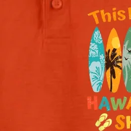 This Is My Hawaiian Luau Aloha Hawaii Beach Pineapple Summer Dry Zone Grid Performance Polo