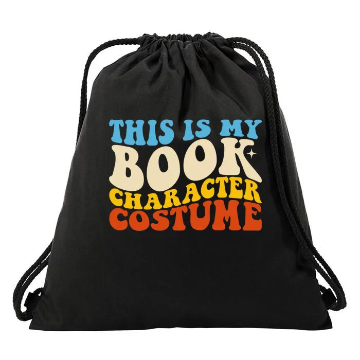 This Is My Book Character Costume Funny Bookworm Book Groovy Drawstring Bag