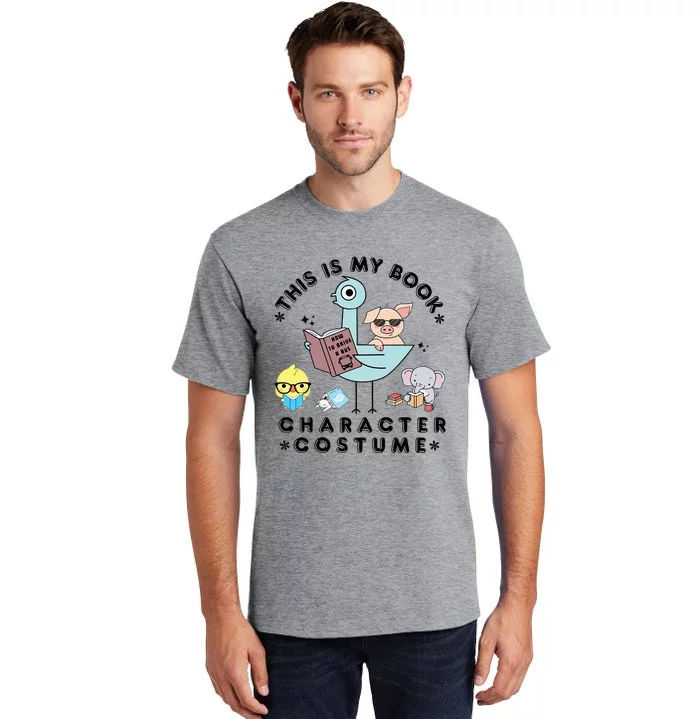 This Is My Book Character Costume Funny Pigeon Reading Tall T-Shirt