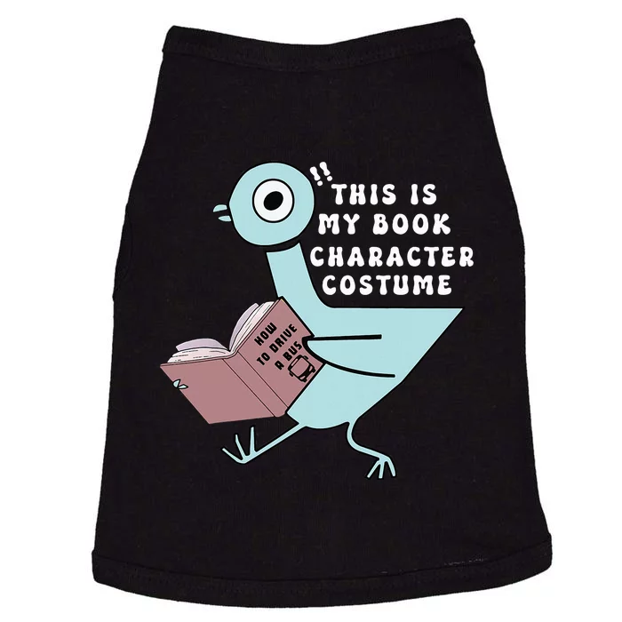 This Is My Book Character Costume Funny Pigeon Reading Doggie Tank