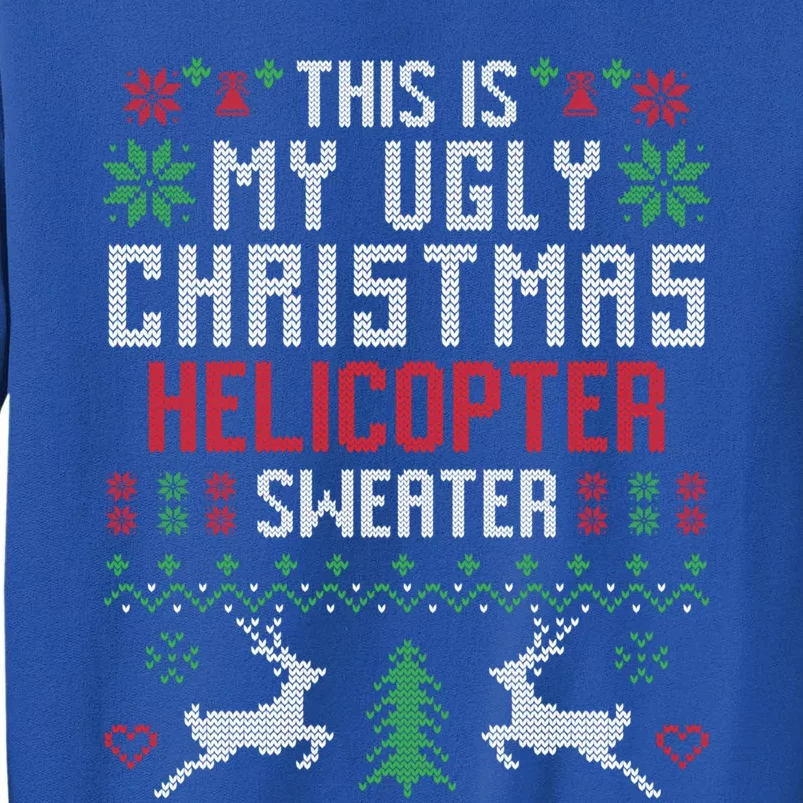 This Is My Ugly Christmas Helicopter Sweater Pilot Gift Sweatshirt