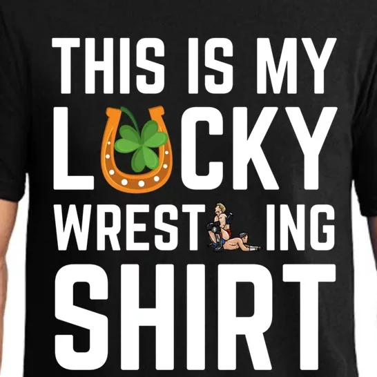 This Is My Lucky Wrestling Gift Sport Game St Patrick's Day Cool Gift Pajama Set