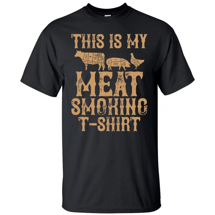 This Is My Meat Smoking Bbq Vintage Tall T-Shirt