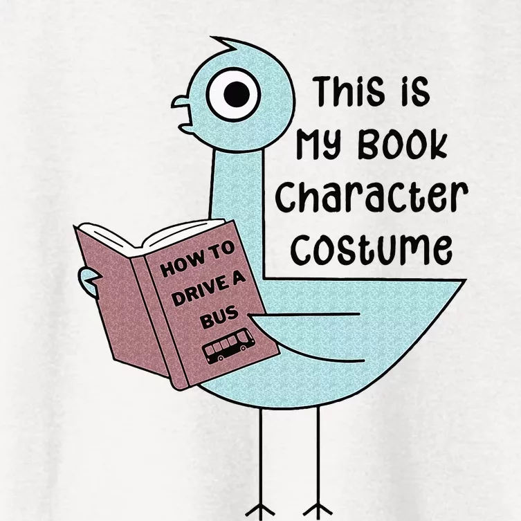 This Is My Book Character Costume Funny Pigeon Women's Crop Top Tee