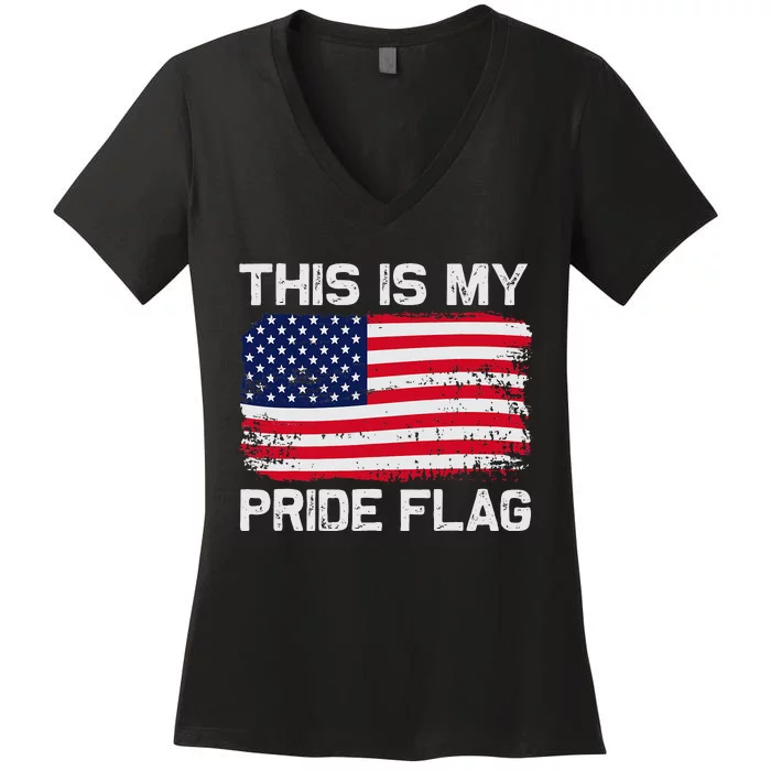 This Is My Pride Flag Women's V-Neck T-Shirt