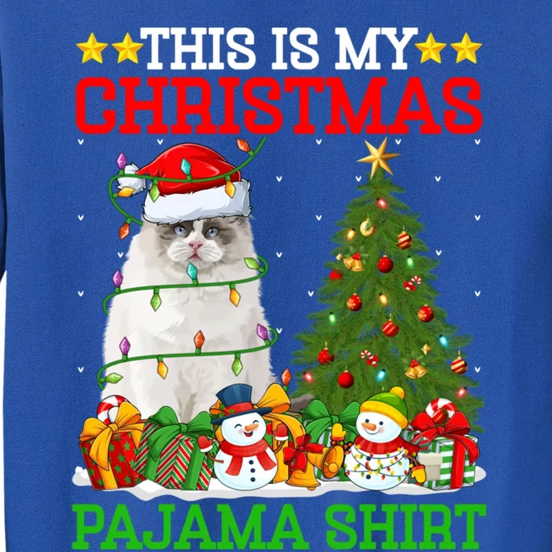 This Is My Christmas Tree Pajamas Ragdoll Cat Christmas Gift Sweatshirt