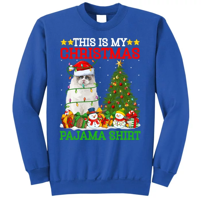 This Is My Christmas Tree Pajamas Ragdoll Cat Christmas Gift Sweatshirt