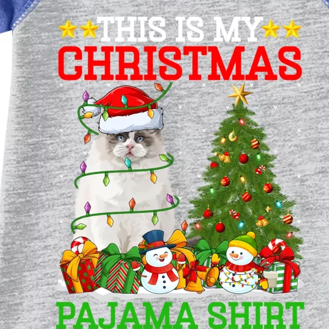 This Is My Christmas Tree Pajamas Ragdoll Cat Christmas Gift Infant Baby Jersey Bodysuit