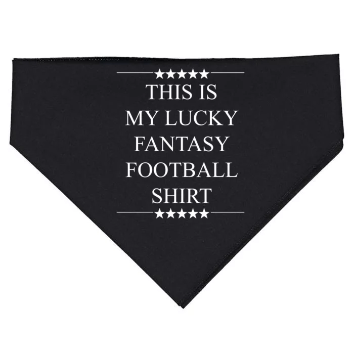 This Is My Lucky Fantasy Football USA-Made Doggie Bandana