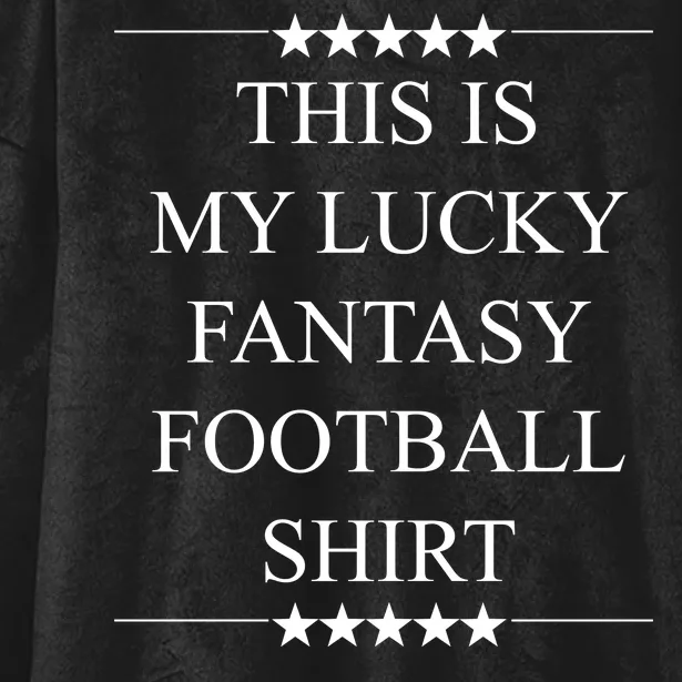 This Is My Lucky Fantasy Football Hooded Wearable Blanket