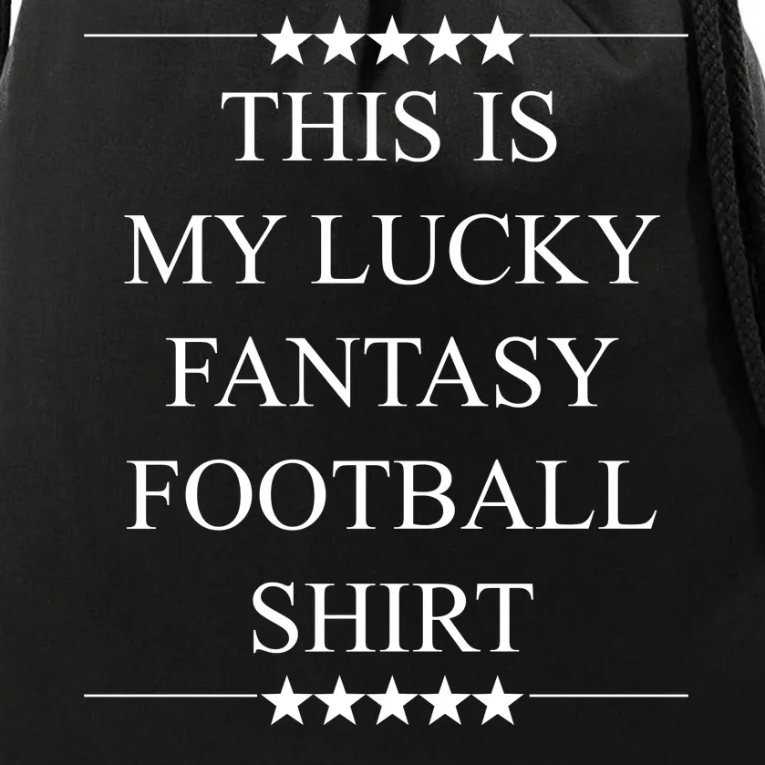 This Is My Lucky Fantasy Football Drawstring Bag