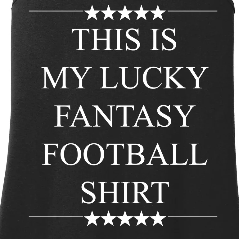 This Is My Lucky Fantasy Football Ladies Essential Tank