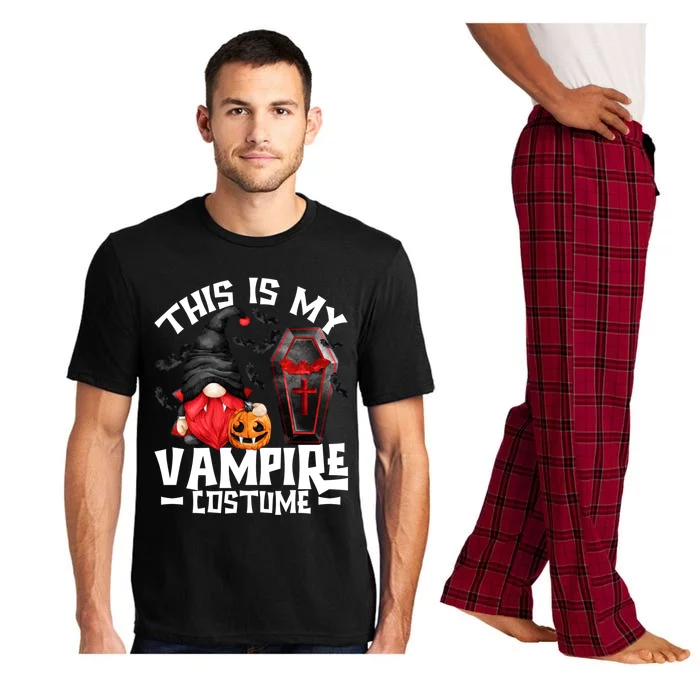 This Is My Vampire Costume Gift Funny Halloween Gnome Gift Pajama Set