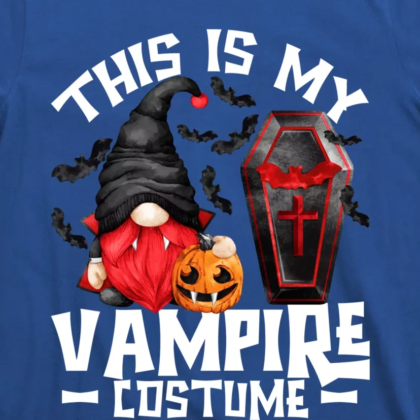 This Is My Vampire Costume Gift Funny Halloween Gnome Gift T-Shirt