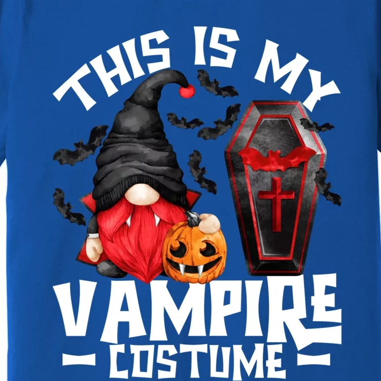 This Is My Vampire Costume Gift Funny Halloween Gnome Gift Premium T-Shirt