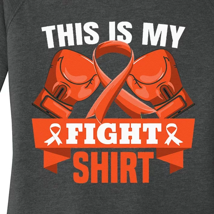 This Is My Fight Leukemia Cancer Fighter Strong Women's Perfect Tri Tunic Long Sleeve Shirt