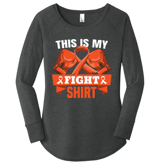 This Is My Fight Leukemia Cancer Fighter Strong Women's Perfect Tri Tunic Long Sleeve Shirt