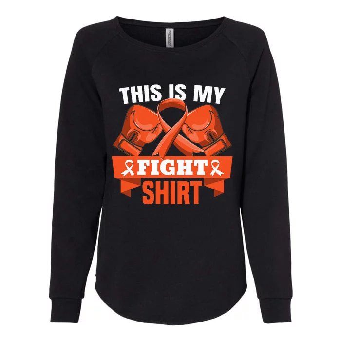 This Is My Fight Leukemia Cancer Fighter Strong Womens California Wash Sweatshirt