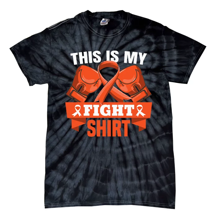 This Is My Fight Leukemia Cancer Fighter Strong Tie-Dye T-Shirt