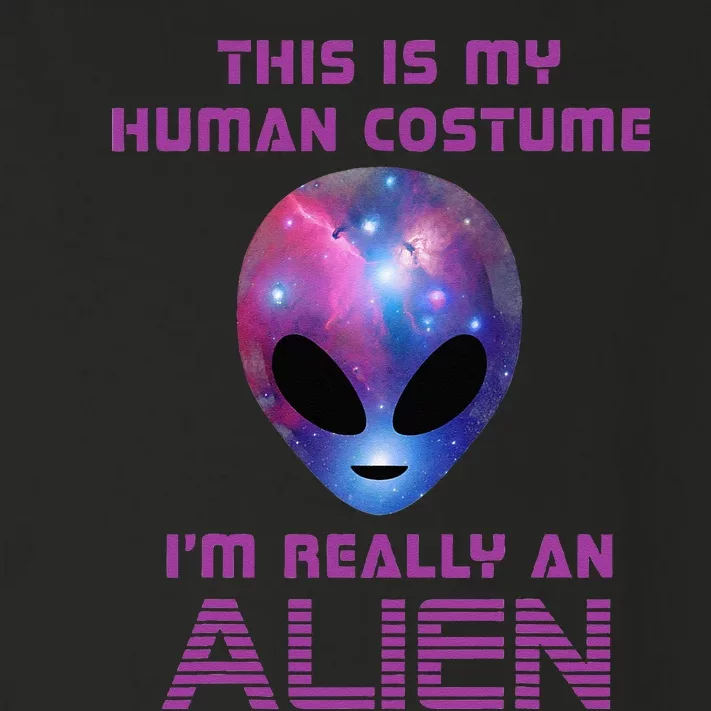 This Is My Human Costume Im Really An Alien Toddler Long Sleeve Shirt