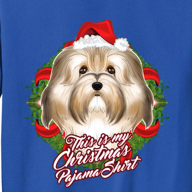 This Is My Christmas Pajama Gift I Funny Pjs Havanese Cute Gift Tall Sweatshirt