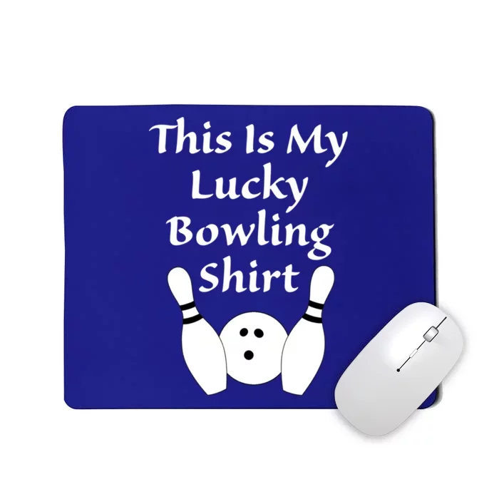 This Is My Lucky Bowling Funny Gift League Sport Gift Mousepad