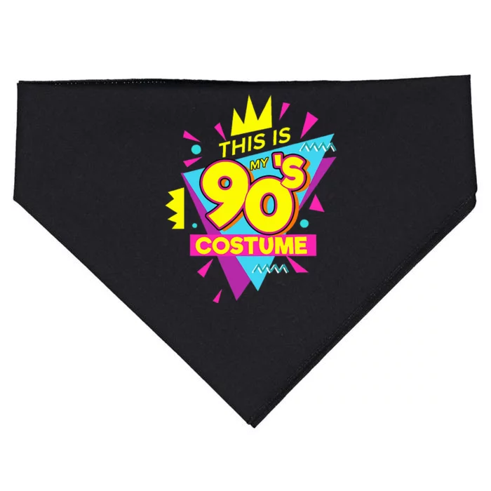 This Is My 90s Costume 90s Costume Party USA-Made Doggie Bandana