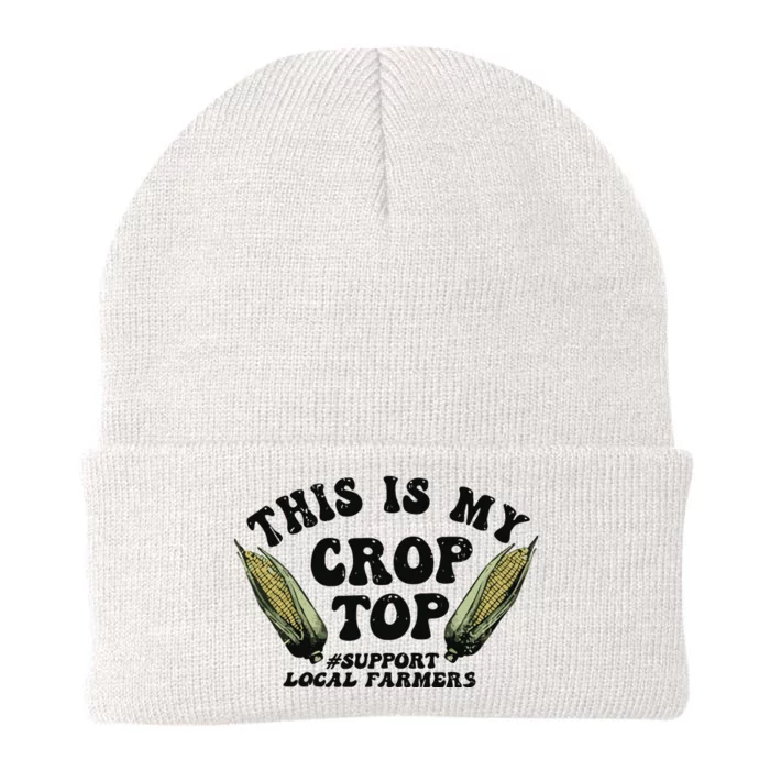 This Is My Crop Top Graphic Crop Knit Cap Winter Beanie