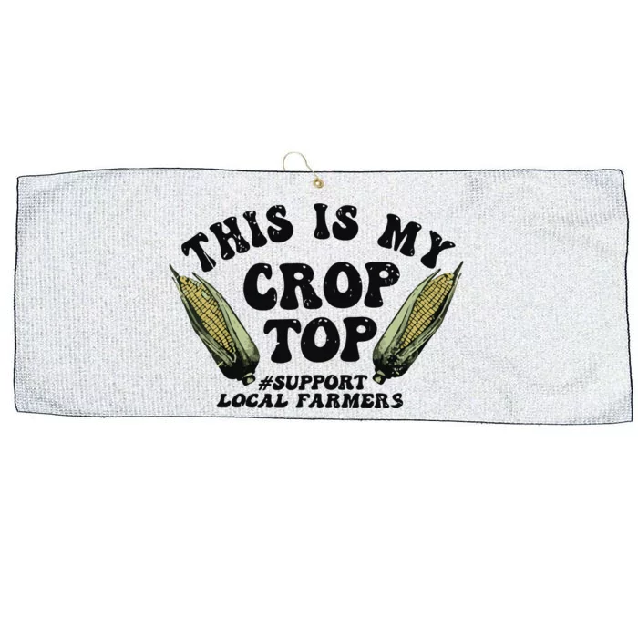 This Is My Crop Top Graphic Crop Large Microfiber Waffle Golf Towel