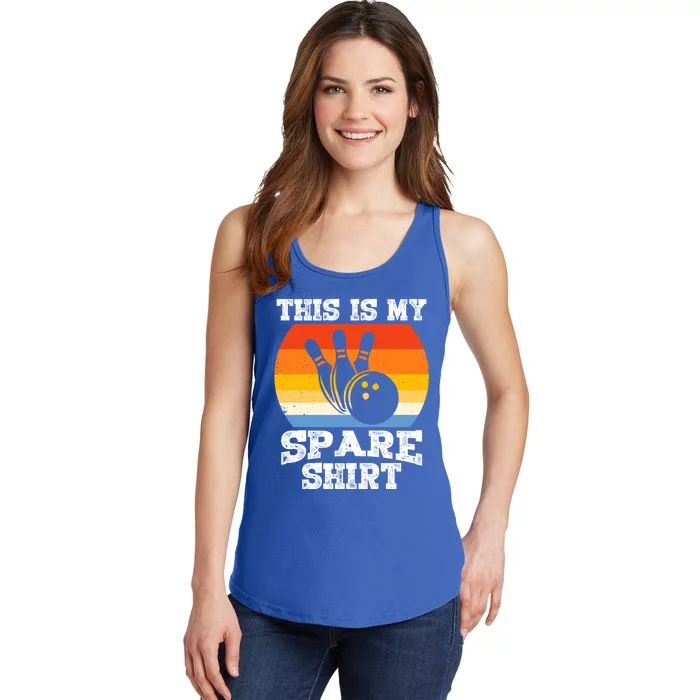 This Is My Spare Gift Funny Bowling Ball Pin Bowler Bowling Great Gift Ladies Essential Tank