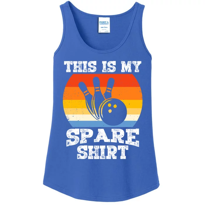 This Is My Spare Gift Funny Bowling Ball Pin Bowler Bowling Great Gift Ladies Essential Tank