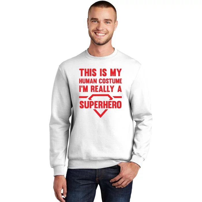 This Is My Human Costume Im Really A Superhero Sweatshirt