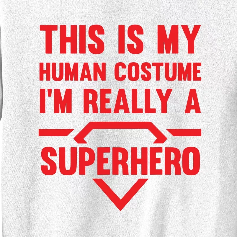 This Is My Human Costume Im Really A Superhero Sweatshirt