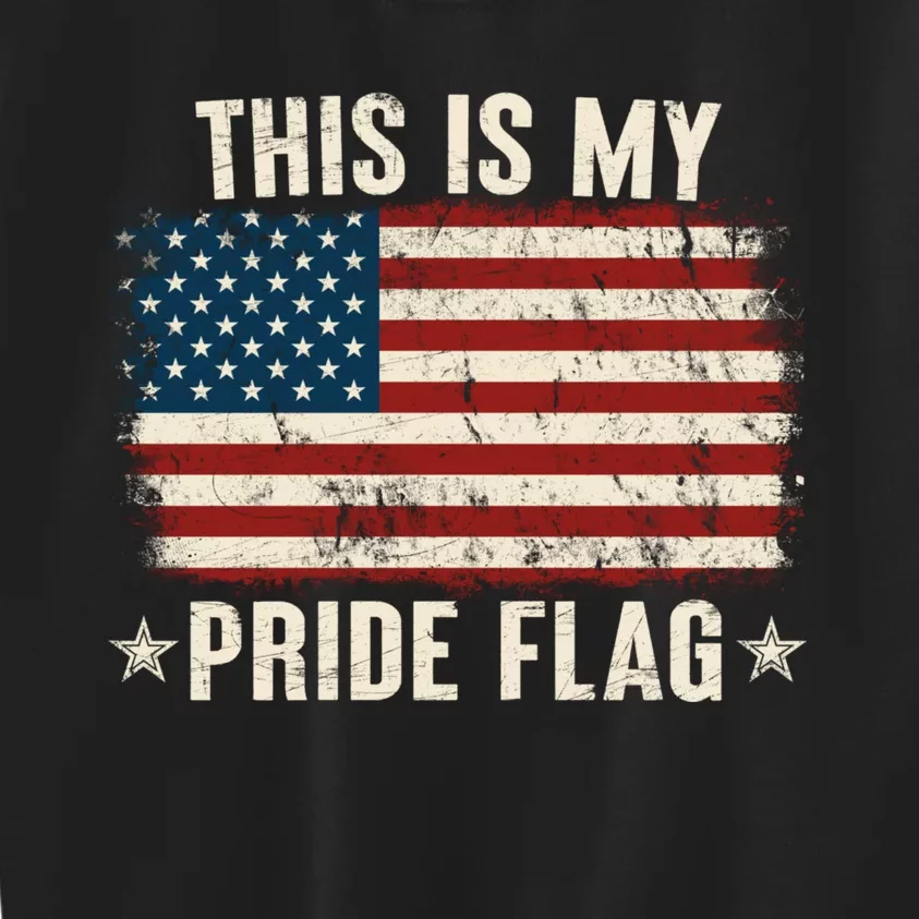 This Is My Pride Flag USA American Kids Sweatshirt