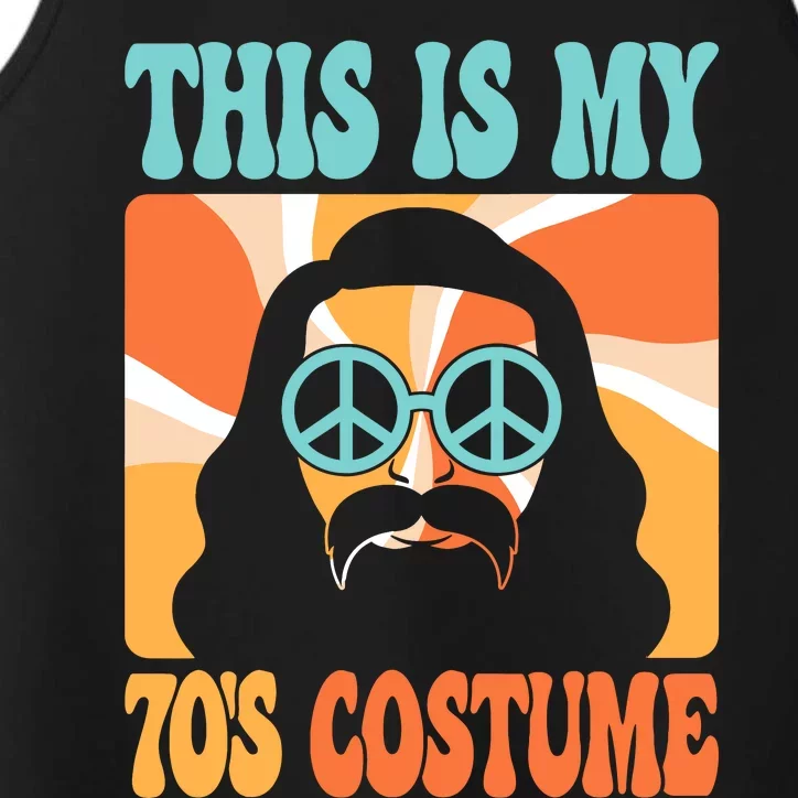 This Is My 70s Costume Groovy Hippie Theme Party Outfit Performance Tank