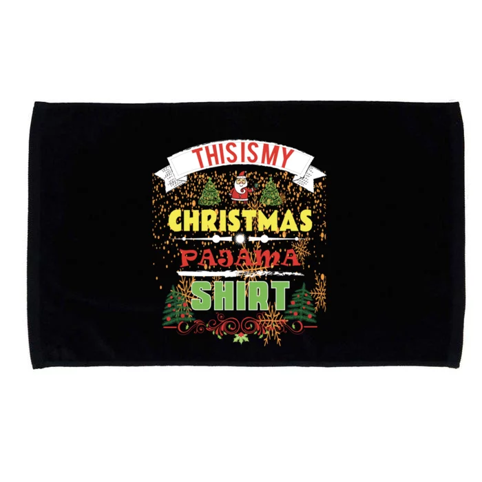 This Is My Christmas Pajama Gift Microfiber Hand Towel