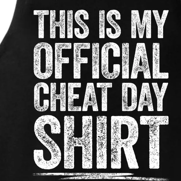 This Is My Cheat Day Gift Fitness Diet Cheat Day Gift Ladies Tri-Blend Wicking Tank