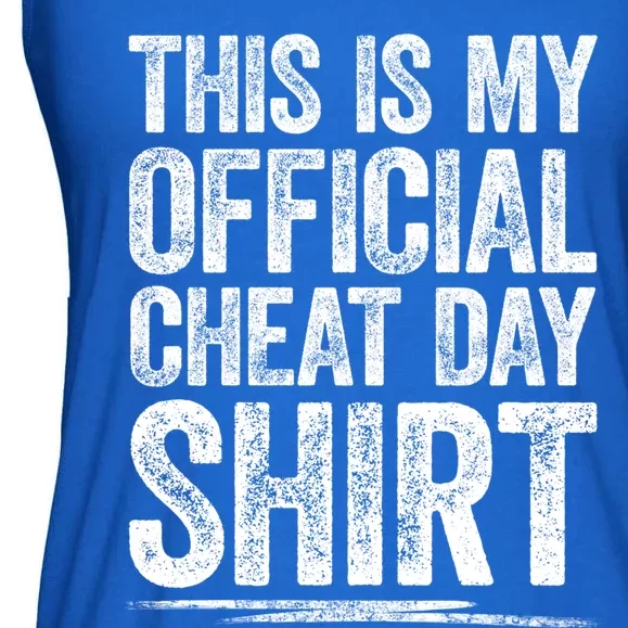 This Is My Cheat Day Gift Fitness Diet Cheat Day Gift Ladies Essential Flowy Tank