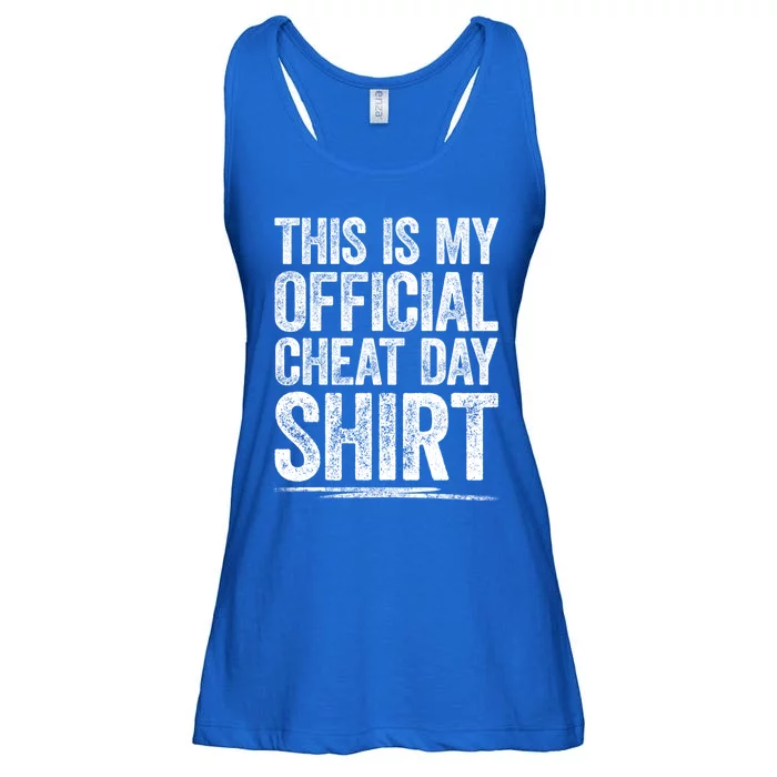 This Is My Cheat Day Gift Fitness Diet Cheat Day Gift Ladies Essential Flowy Tank