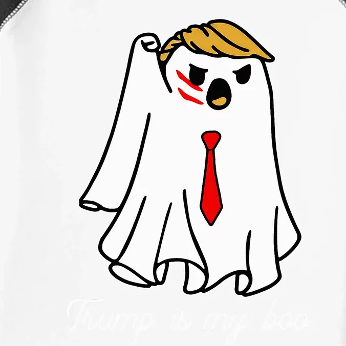 Trump Is My Boo Trump 2024 Hair Ghost Halloween Infant Baby Jersey Bodysuit