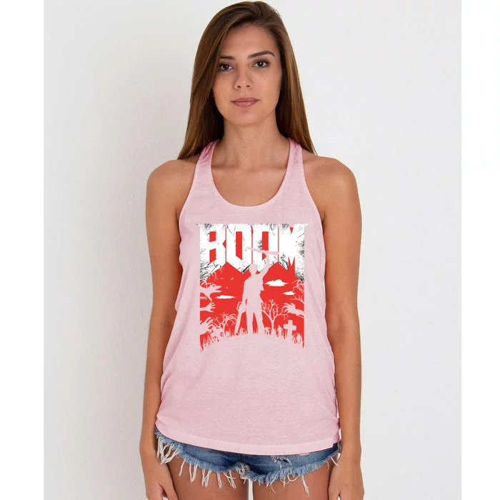 This Is My Boomstick! Women's Knotted Racerback Tank