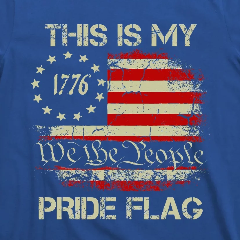 This Is My Pride Flag Usa American Patriotic T-Shirt