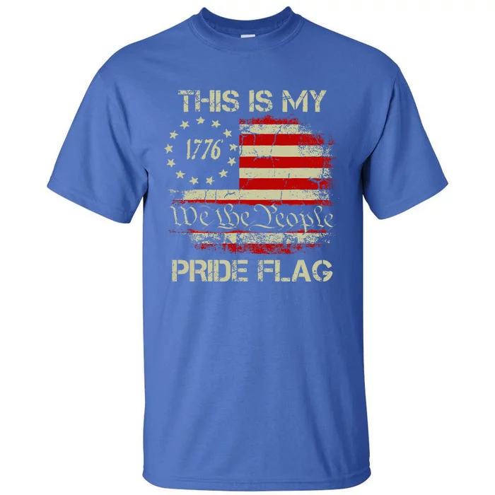 This Is My Pride Flag Usa American Patriotic Tall T-Shirt