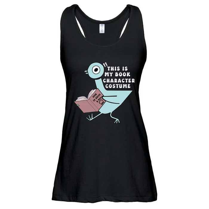 This Is My Book Character Costume Funny Pigeon Reading Ladies Essential Flowy Tank